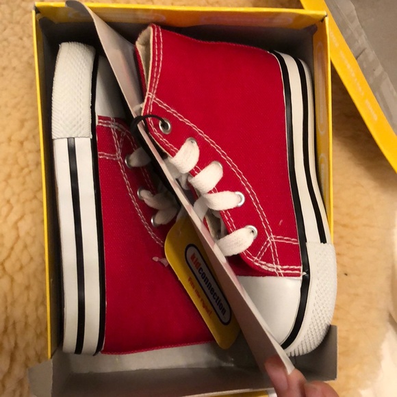 New! Kid Connection RED high tops - Picture 3 of 6